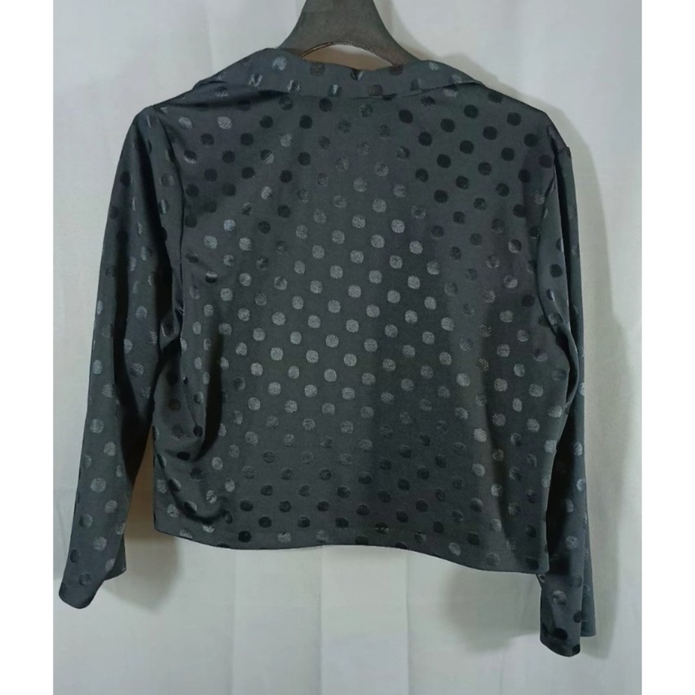 vintage ms lea 2 piece dress black white polka dot size 20 70s classic retro - Picture 8 of 10